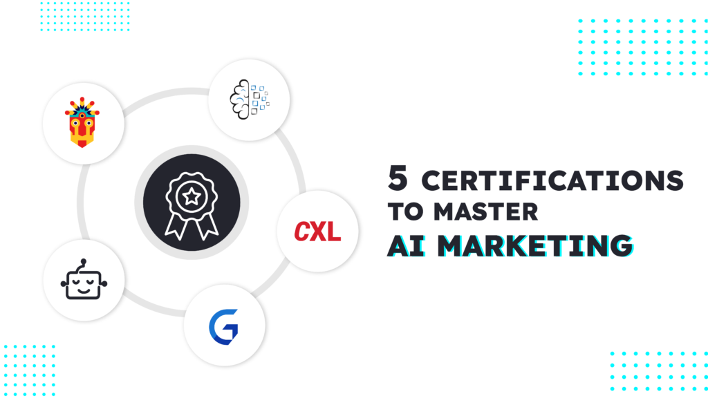 best certifications to get training on AI marketing